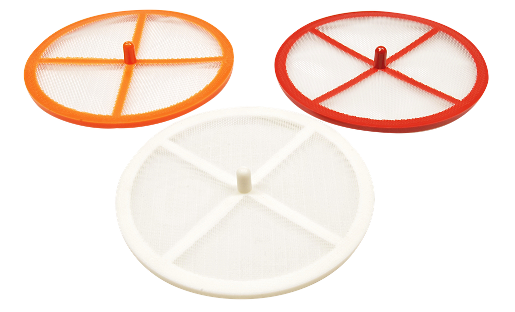 Lautassuodatin, Nylon Diam 87 50 Mesh, punainen