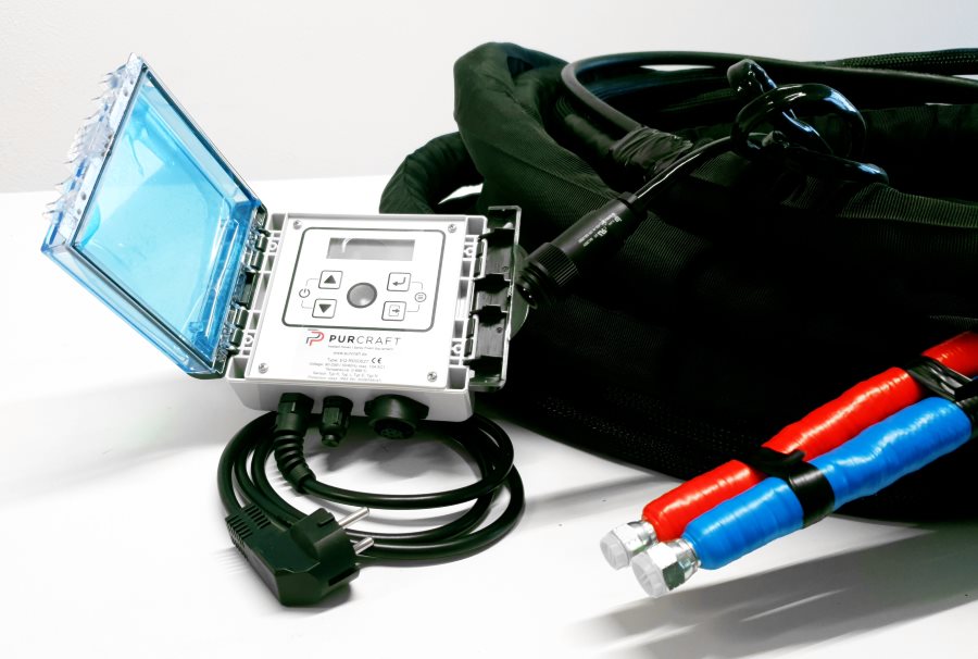 Lämmitysletkujen säätö-/ohjausyksikkö 90V-250V 16A 4000W