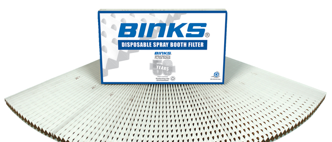 Binks Paperivekkisuodatin / Haitarisuodatin maalauskaappiin