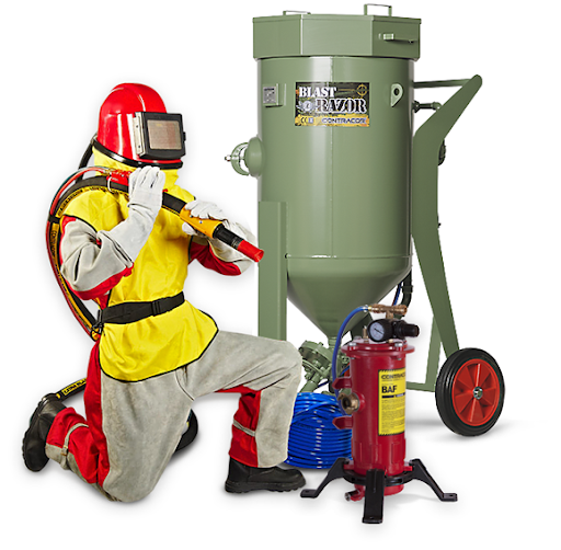 [CO-10400451] Hiekkapuhalluslaite Blast Razor, täyd. 50L 